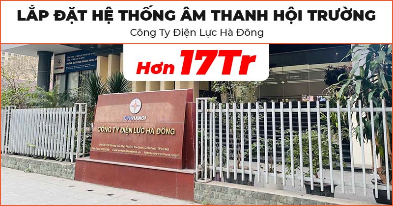 Lắp bổ sung Loa JBL Ki512 và Setup lại hệ thống âm thanh hội trường trị giá hơn 17 triệu đồng tại Công Ty Điện Lực Hà Đông, Hà Nội