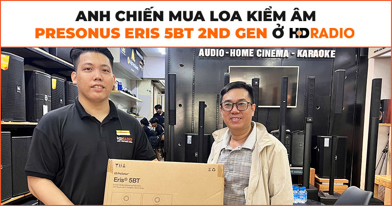 Anh Chiến mua loa kiểm âm PreSonus Eris 5BT 2nd Gen ở HDRadio