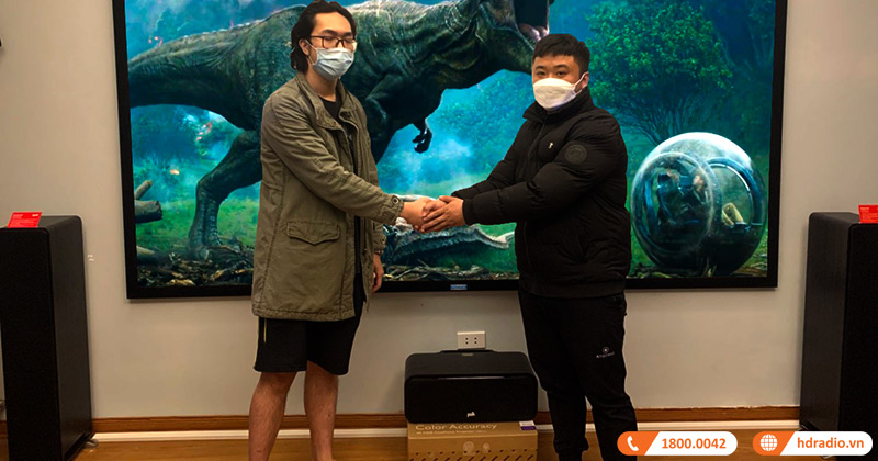 Lắp dàn xem phim AT-GD33 đỉnh cao cho anh Trung ở Nam từ Liêm, Hà Nội (Denon AVR-X1600H, Polk Audio Signature S50, S10, S30, Sub Polk Audio HTS10)