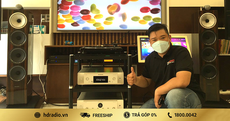 Lắp dàn nghe nhạc cao cấp hơn 300 triệu cho anh Tuyến ở quận 7 (B&W 702 Signature, Marantz MODEL 30, SACD 30N)