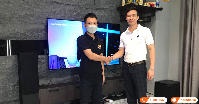 Lắp dàn nghe nhạc và hát karaoke chất lượng cho anh Vinh ở Nguyễn Trãi, Hà Nội (Denon PMA 800NE, JBL Stage A180, JA TF6 Pro, JKAudio B5 Plus)