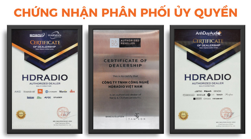 chứng nhận phân phối ủy quyền sản phẩm chính hãng