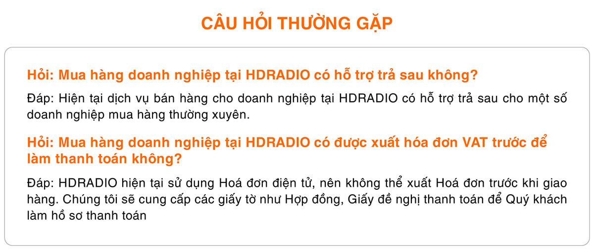 câu hỏi doanh nghiệp khi chọn hdradio câu hỏi doanh nghiệp khi chọn hdradio