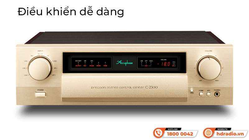 Điều khiển Pre Amply Accuphase C-2300