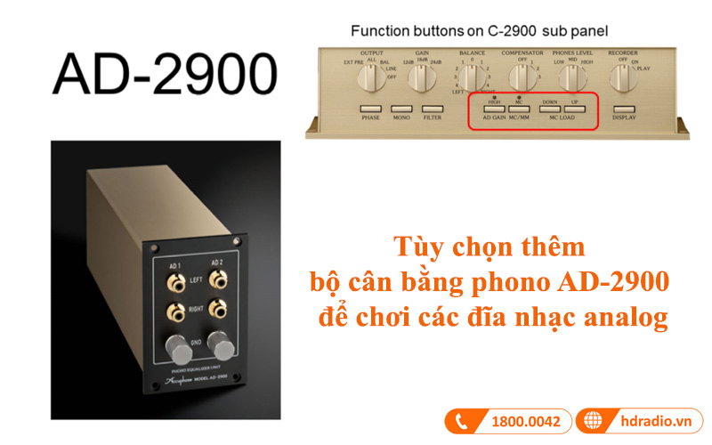 bo can bang phono AD2900 cua preamply c2900