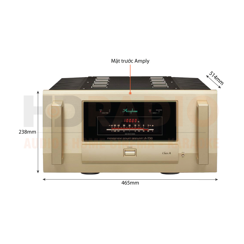 Chú thích Mono Power Amply Accuphase A-250