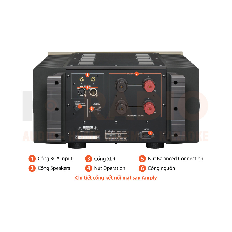 Chú thích Mono Power Amply Accuphase A-250