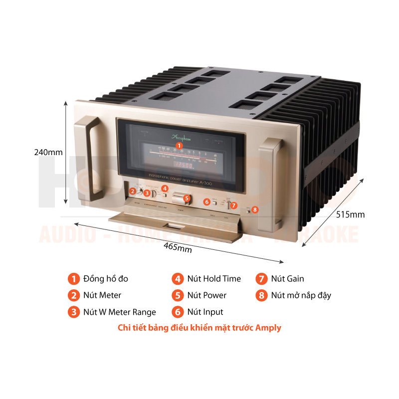 Chú thích Power Amply Accuphase A-300
