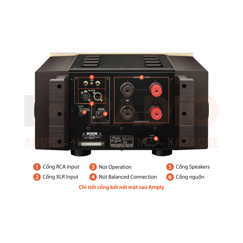 Chú thích Power Amply Accuphase A-300