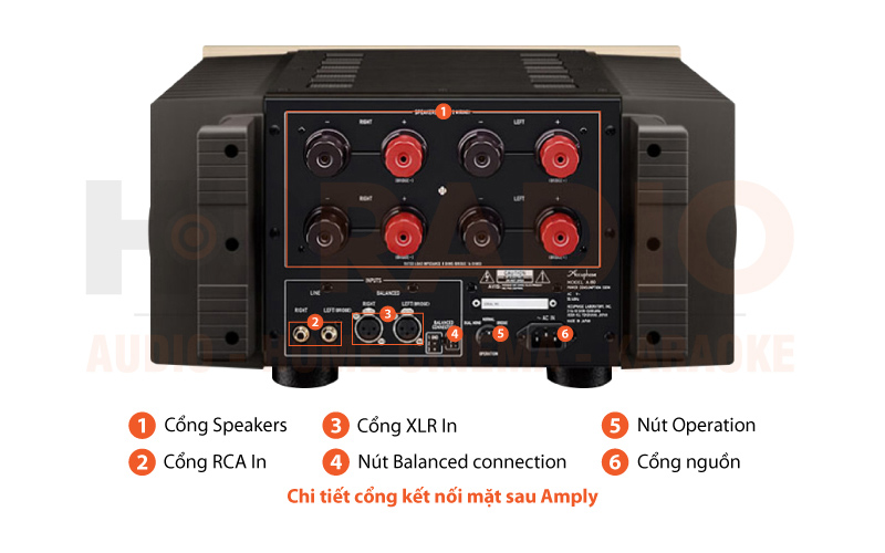 Chú thích Amply Accuphase A-80 Chú thích Amply Accuphase A-80
