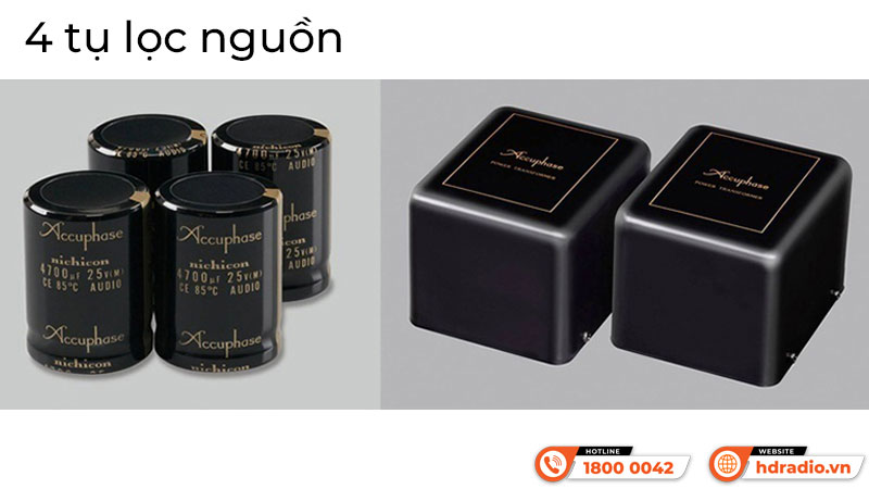 4 tụ lọc Power Amply Accuphase C2150