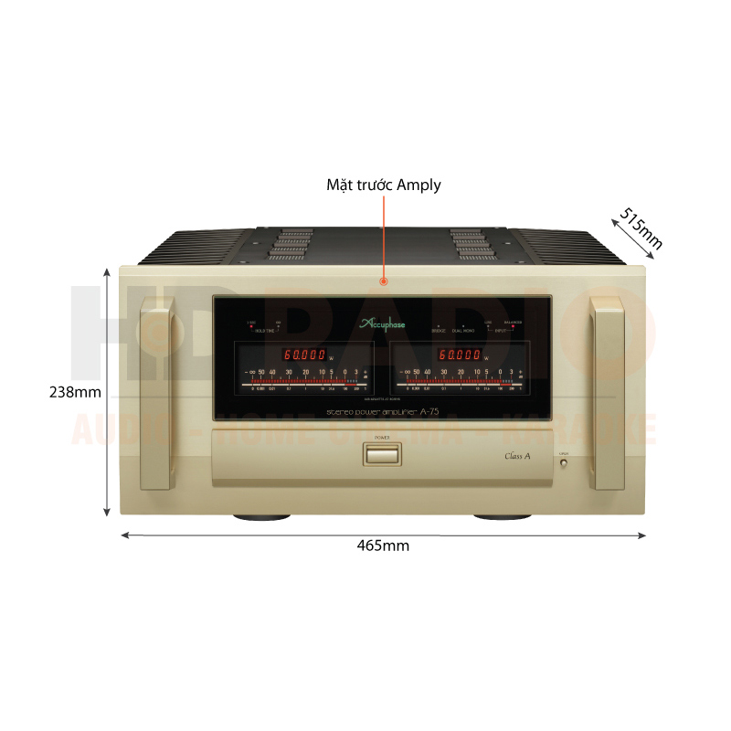 Chú thích Power Amply Accuphase A-75