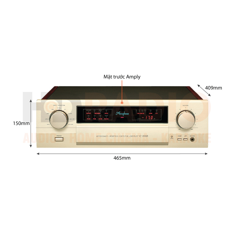 Chú thích Pre Amply Accuphase C-2420