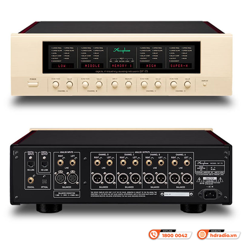 Pre Amply + Digital Frequency Dividing Network Accuphase DF-75