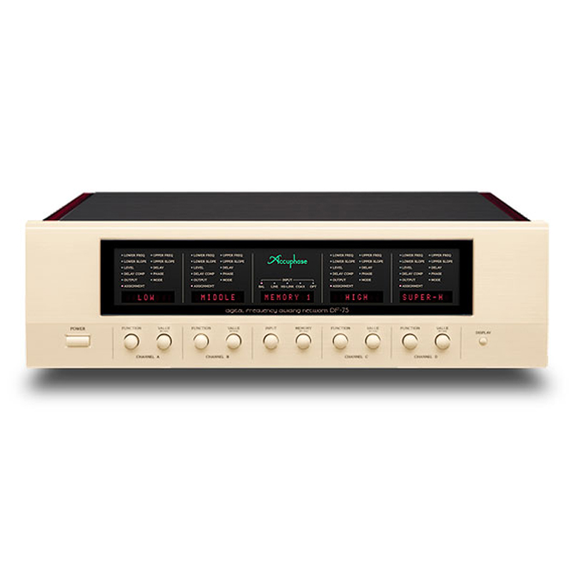 Pre Amply + Digital Frequency Dividing Network Accuphase DF-75, 4 Kênh, HS-LINK, COAXIAL, OPTICAL