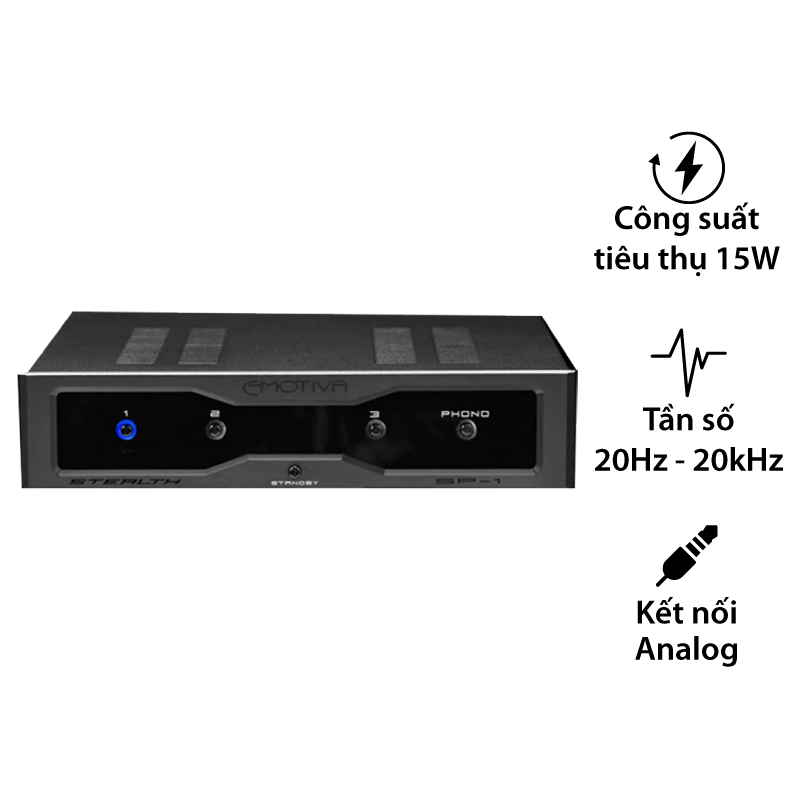 Phono Preamply + Bộ chọn đầu vào Analog Emotiva SP-1, RCA