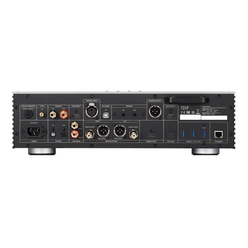 Music Server HiFi Rose RS151, DAC ES9039PRO, Network Streamer, Bluetooth 5.4-4