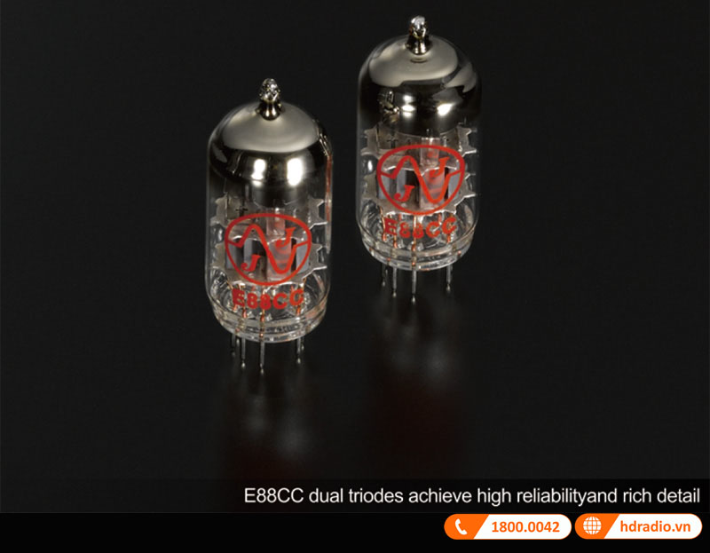Tích hợp ống chân không (đèn công suất) Triode kép JJ Electronic E88CC