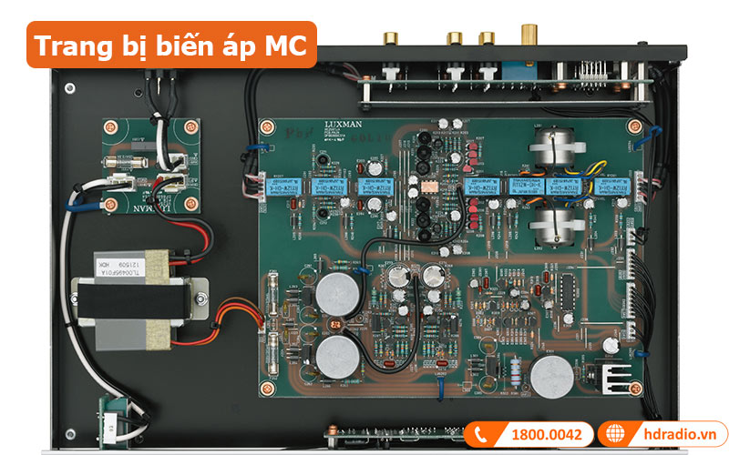 Phono preamply Luxman E-250 Trang bị biến áp MC