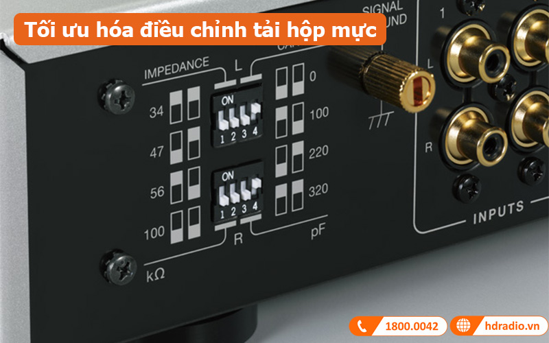Phono preamply Luxman E-250 Tối ưu hóa việc điều chỉnh tải hộp mực