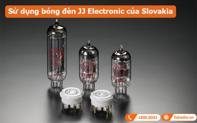 Phono preamply đèn Luxman EQ-500 Sử dụng bóng đèn JJ Electronic của Slovakia