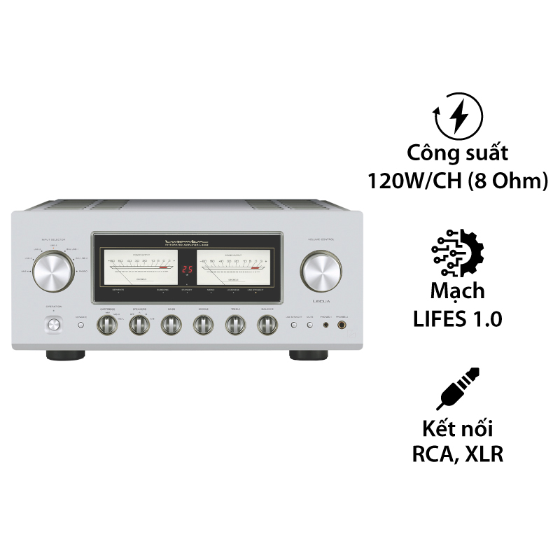 Amply Luxman L-509Z, 2 kênh, 120/CH (8Ohm)