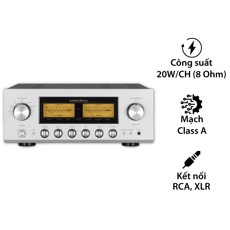 Amply Luxman L-550AX Mark II, 2 Kênh, 20W/CH (8 Ohm)