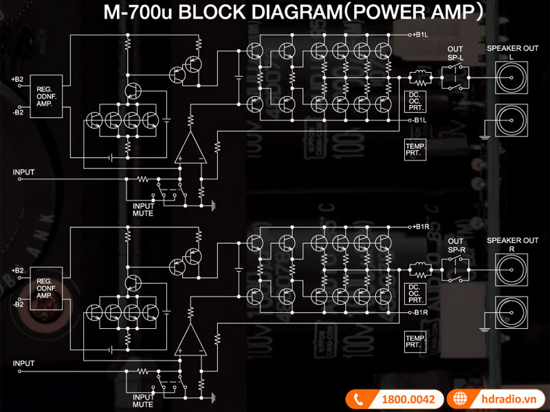 cấu trúc kéo đẩy song song với Darlington 3 tầng