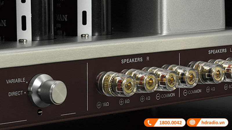 Thiết bị đầu cuối loa độc lập cho loa 4, 8 và 16 ohm