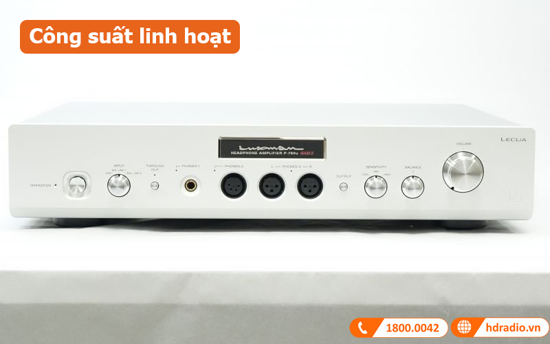 Headphone amply Luxman P-750U MARK II công suất linh hoạt 