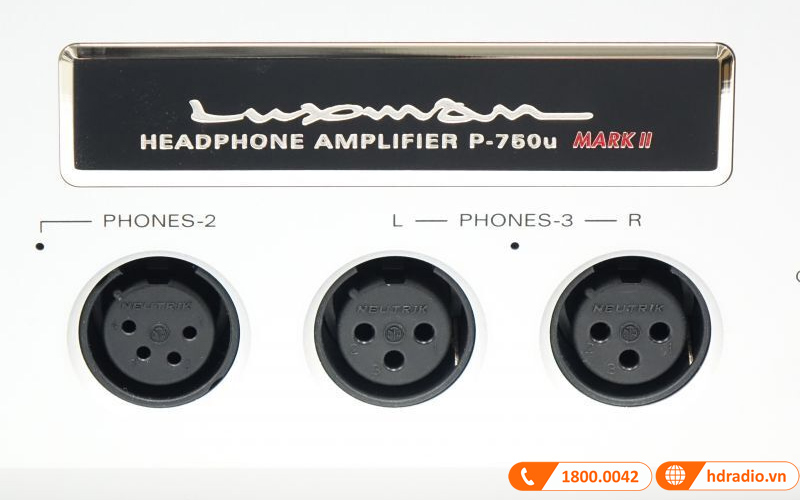 Headphone amply Luxman P-750U MARK II kết nối đa dạng 