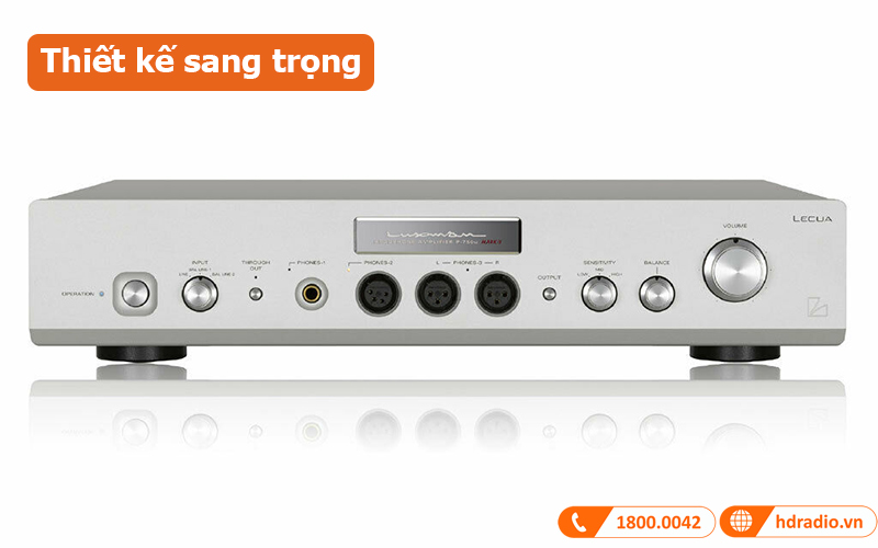 Headphone amply Luxman P-750U MARK II thiết kế sang trọng 