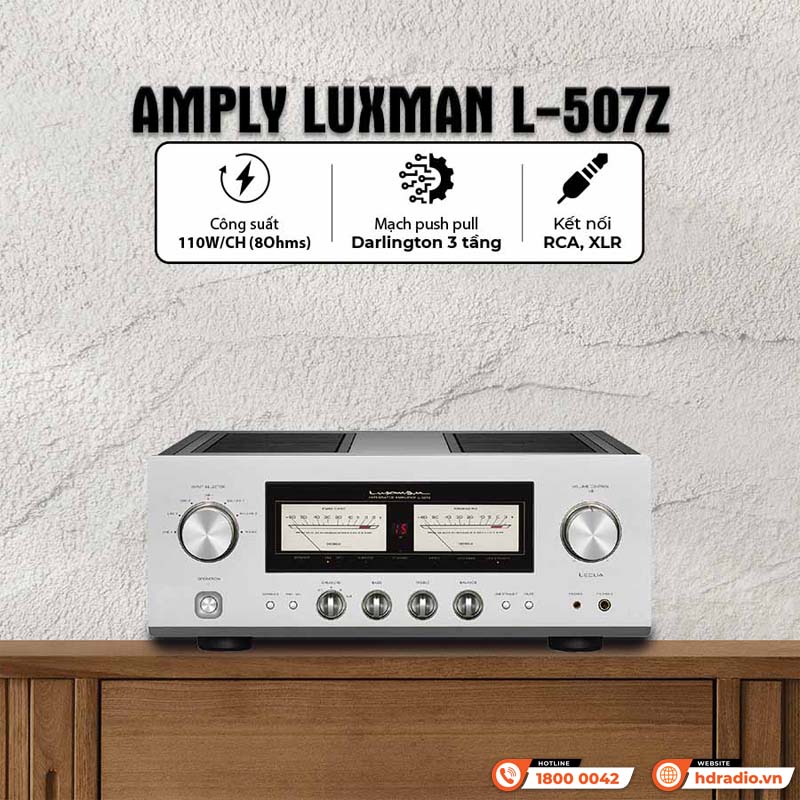 Ảnh các tính năng nổi bật của Amply Luxman L-507Z