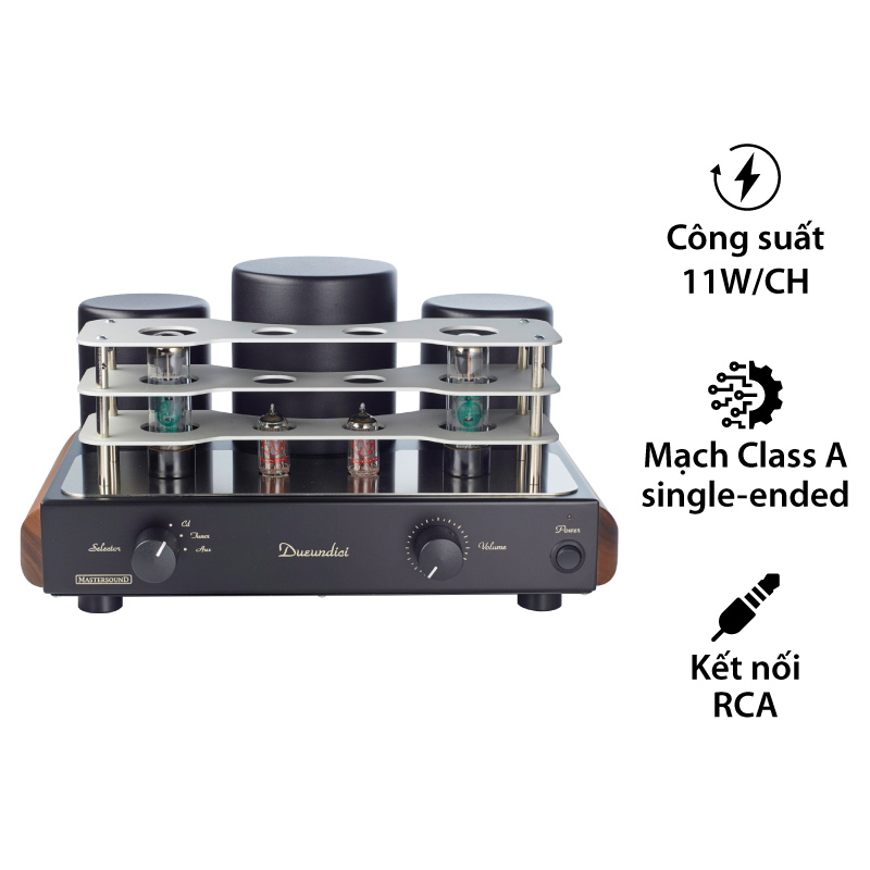 Amply dèn Mastersound Dueundici, 2 Kênh, 11W/CH