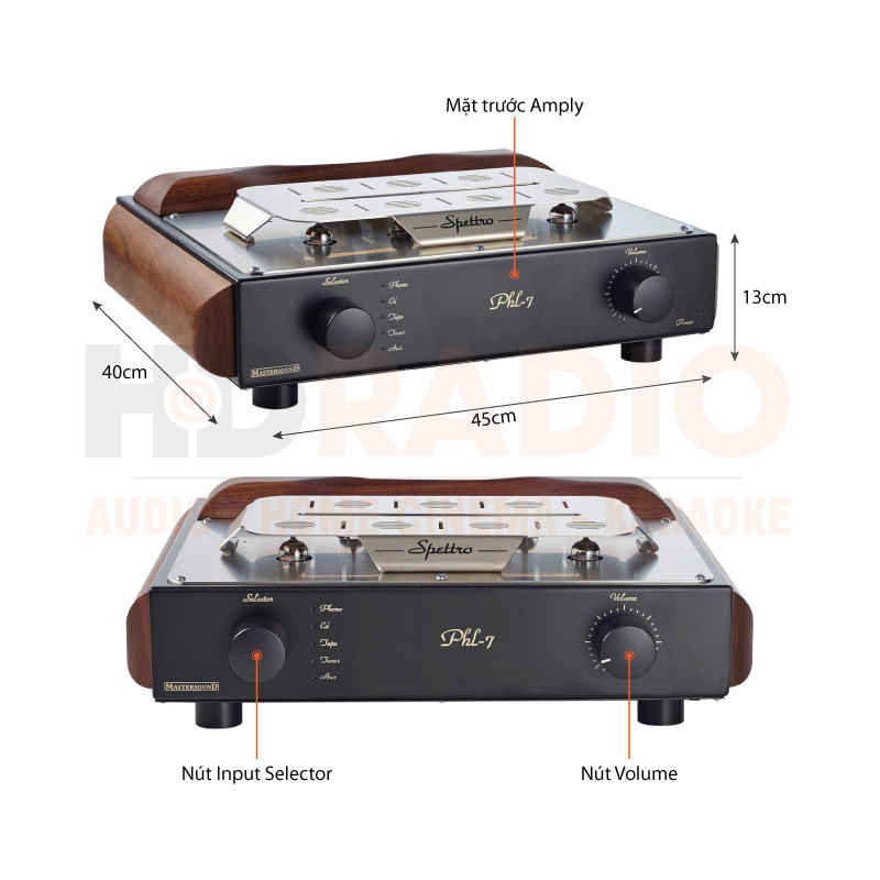 Chú thích Pre Amply Mastersound Spettro