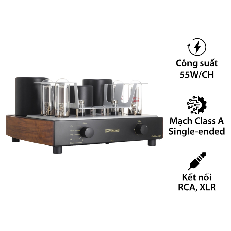 Amply đèn Mastersound Evolution 845, 2 Kênh, 55W/CH