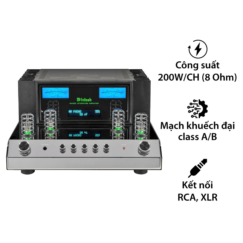 Amply Đèn McIntosh MA352, 2 Kênh, 200W/CH (8 Ohm)