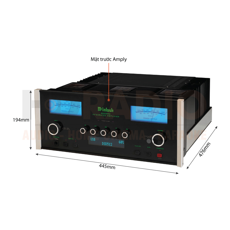 Chú thích Amply McIntosh MA8950