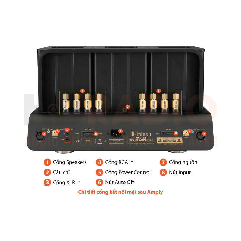 Chú thích Power Amply McIntosh MC2152
