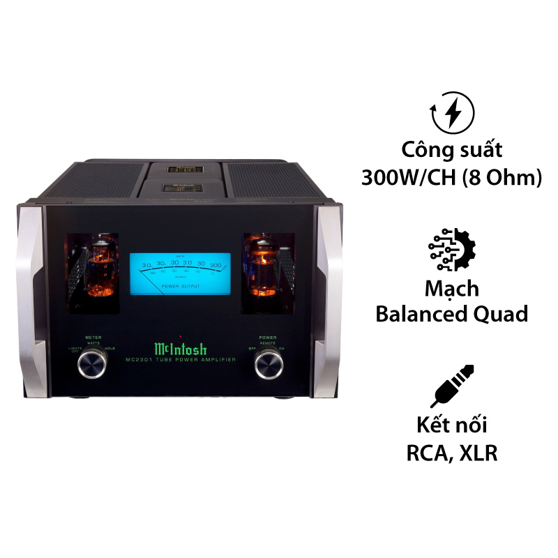 Mono Power McIntosh MC2301, 1 Kênh, 300W