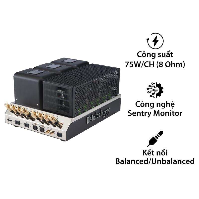Power Amply đèn McIntosh MC275 VI, 2 Kênh, 75W/CH (8 Ohm)