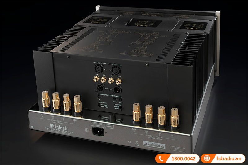 mặt sau của Power Amply McIntosh MC312