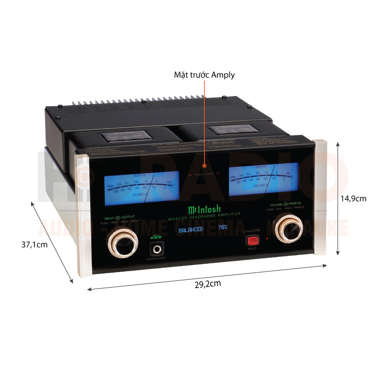 Chú thích Headphone Amply McIntosh MHA150