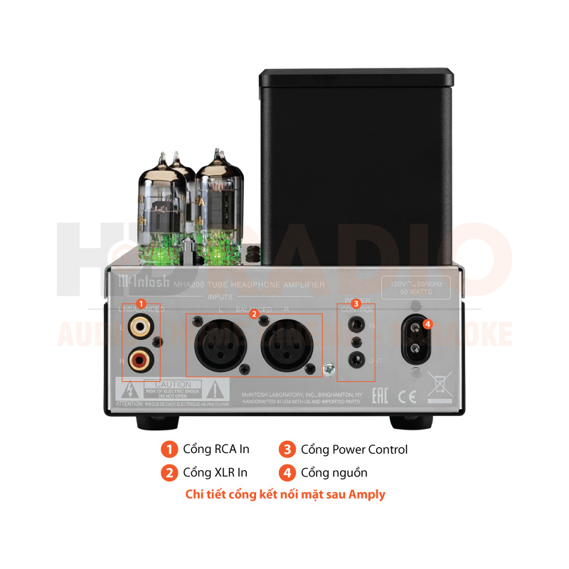 Chú thích Headphone Amply McIntosh MHA200