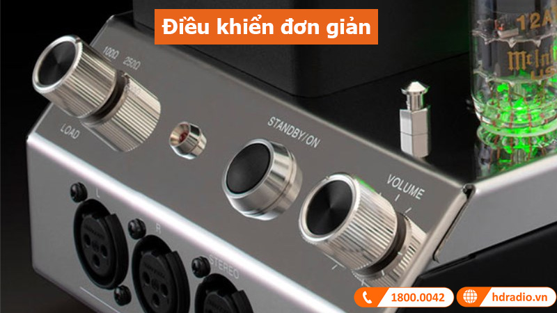 Headphone amply McIntosh MHA200 điều khiển đơn giản