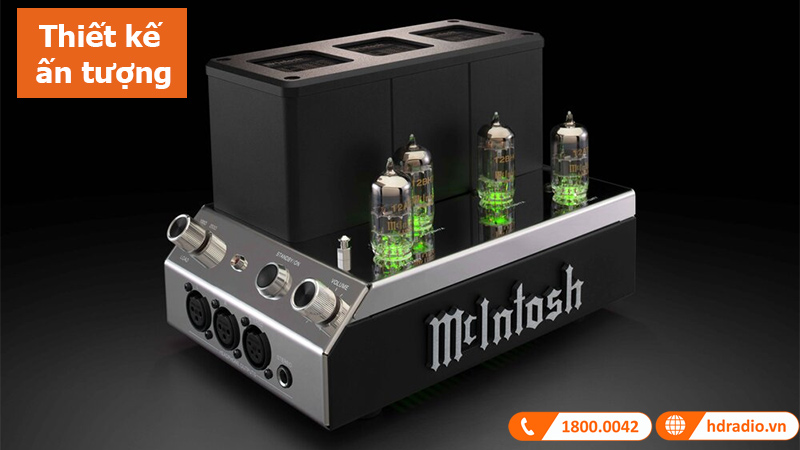 Headphone amply McIntosh MHA200 thiết kế ấn tượng