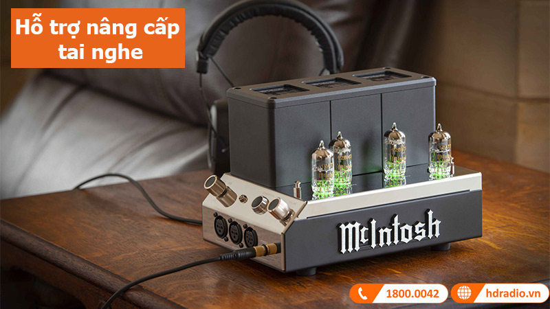 Headphone amply McIntosh MHA200 hỗ trợ nâng cấp tai nghe