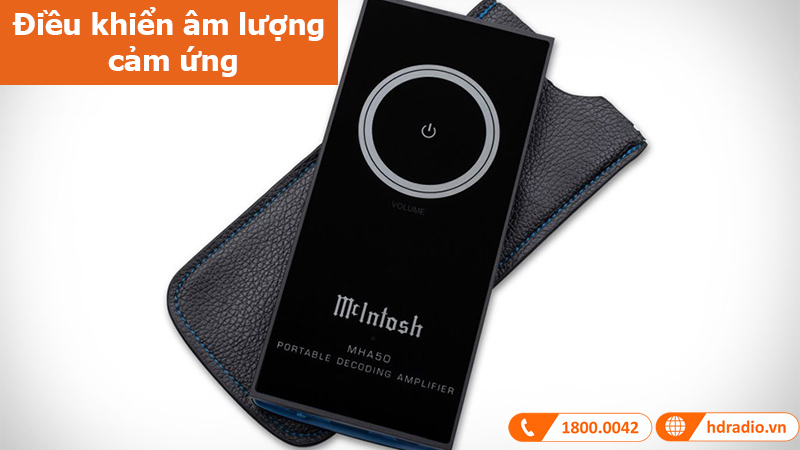 Headphone amply McIntosh MHA50 điều khiển âm lượng cảm ứng