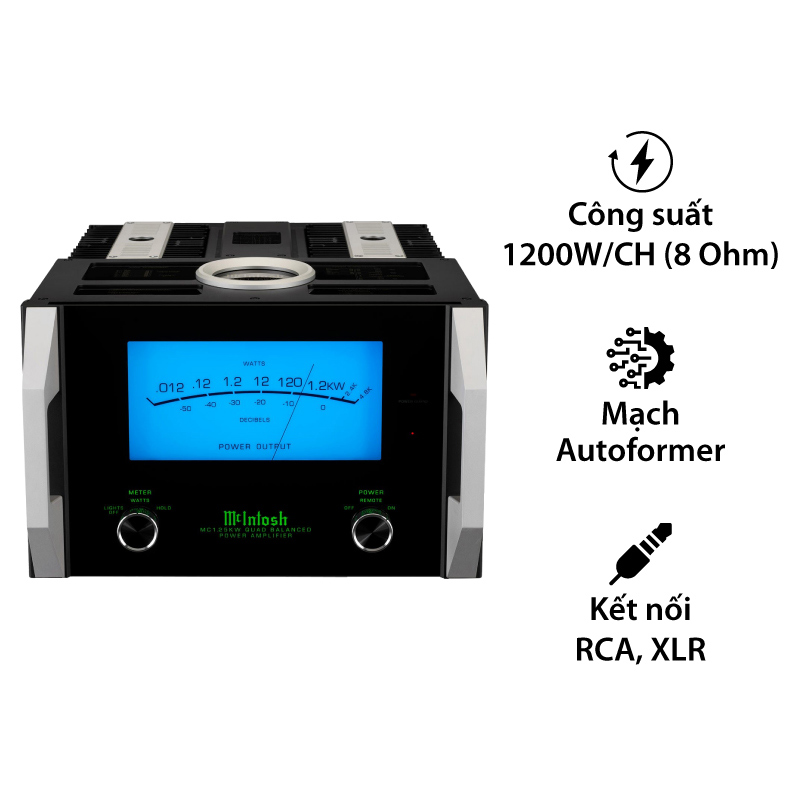 Mono Power McIntosh MC1.25KW, 1 Kênh, 1200W