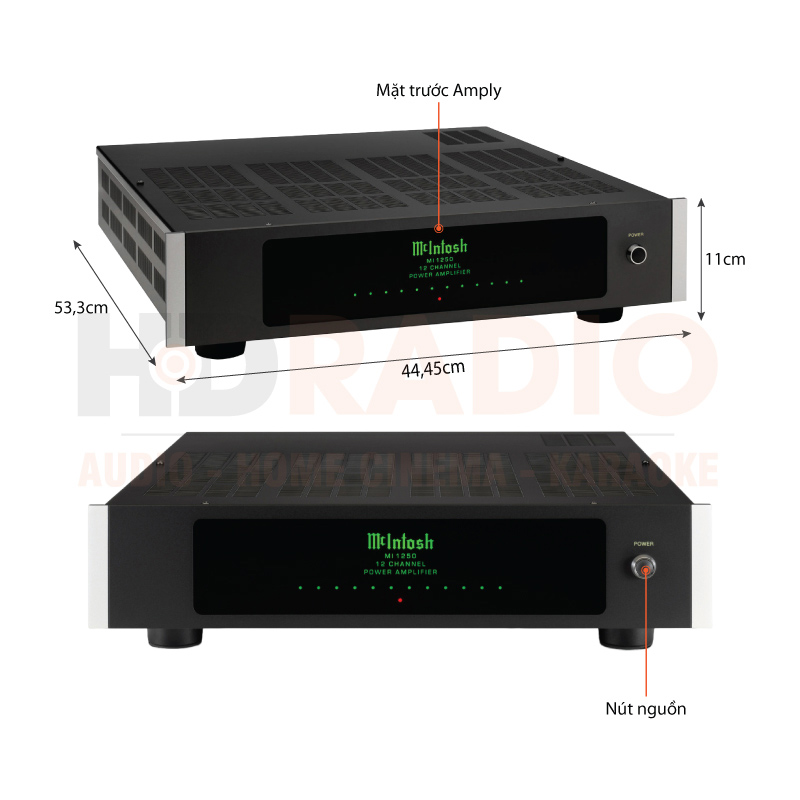 Chú thích Power Amply McIntosh MI1250 Chú thích Power Amply McIntosh MI1250